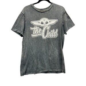 Men's "The Child"‎ Star Wars Disney Sz Medium Short-Sleeve Gray T-Shirt